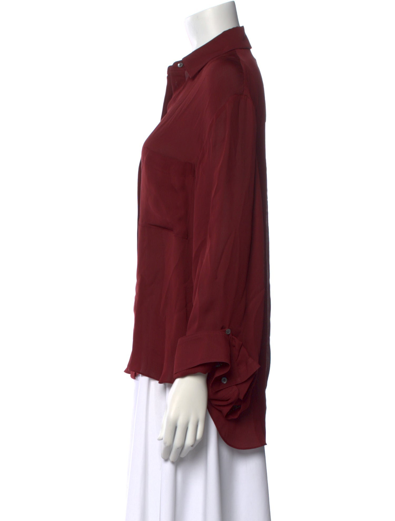 TWP Silk Long Sleeve Blouse