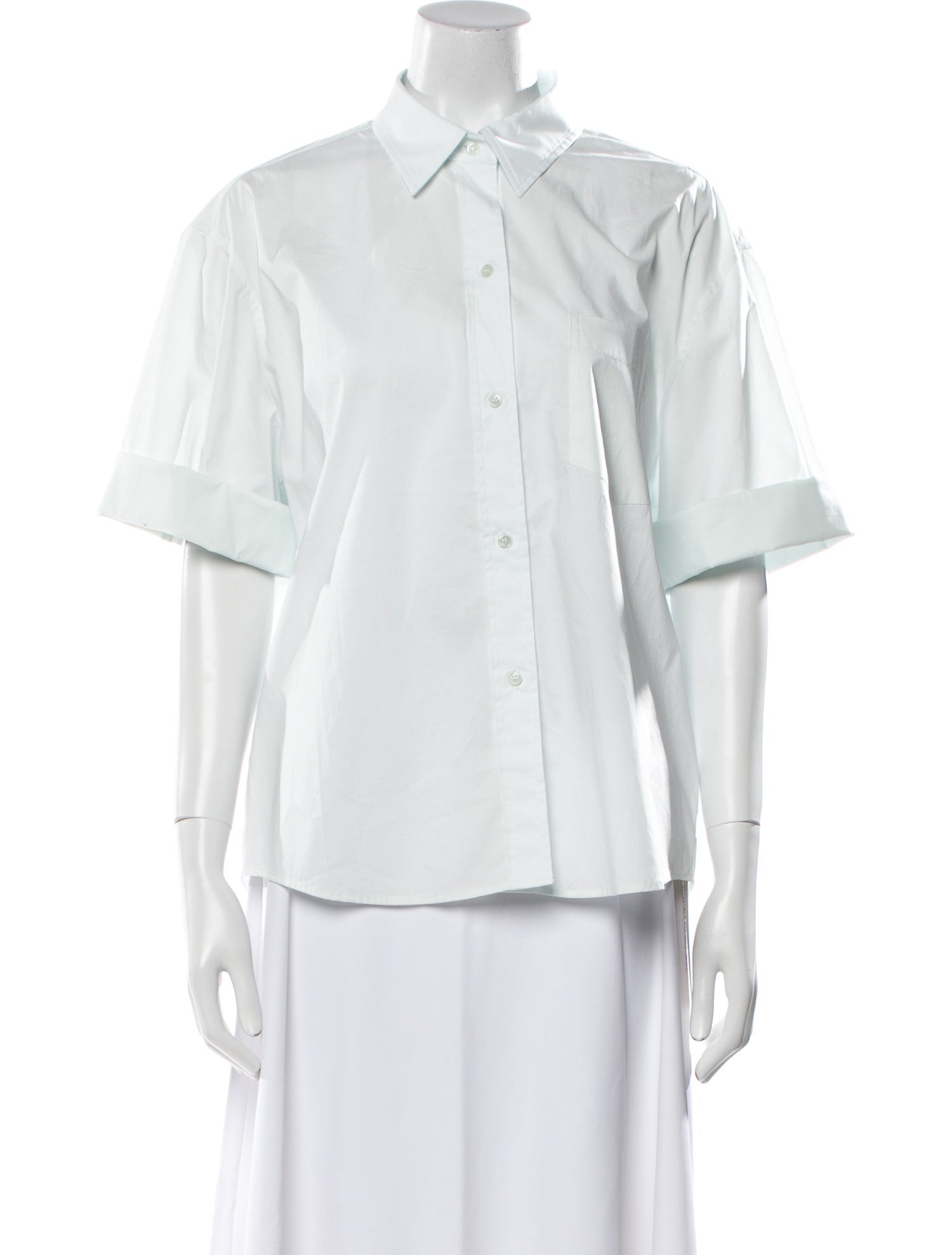 TWP Three-Quarter Sleeve Button-Up Top