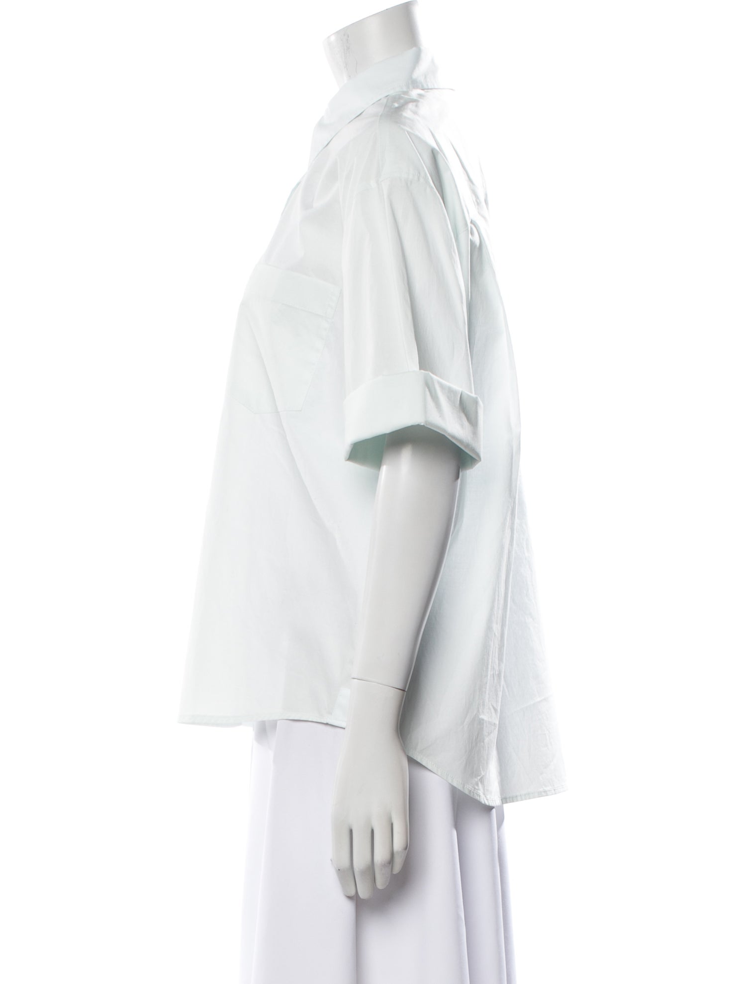 TWP Three-Quarter Sleeve Button-Up Top