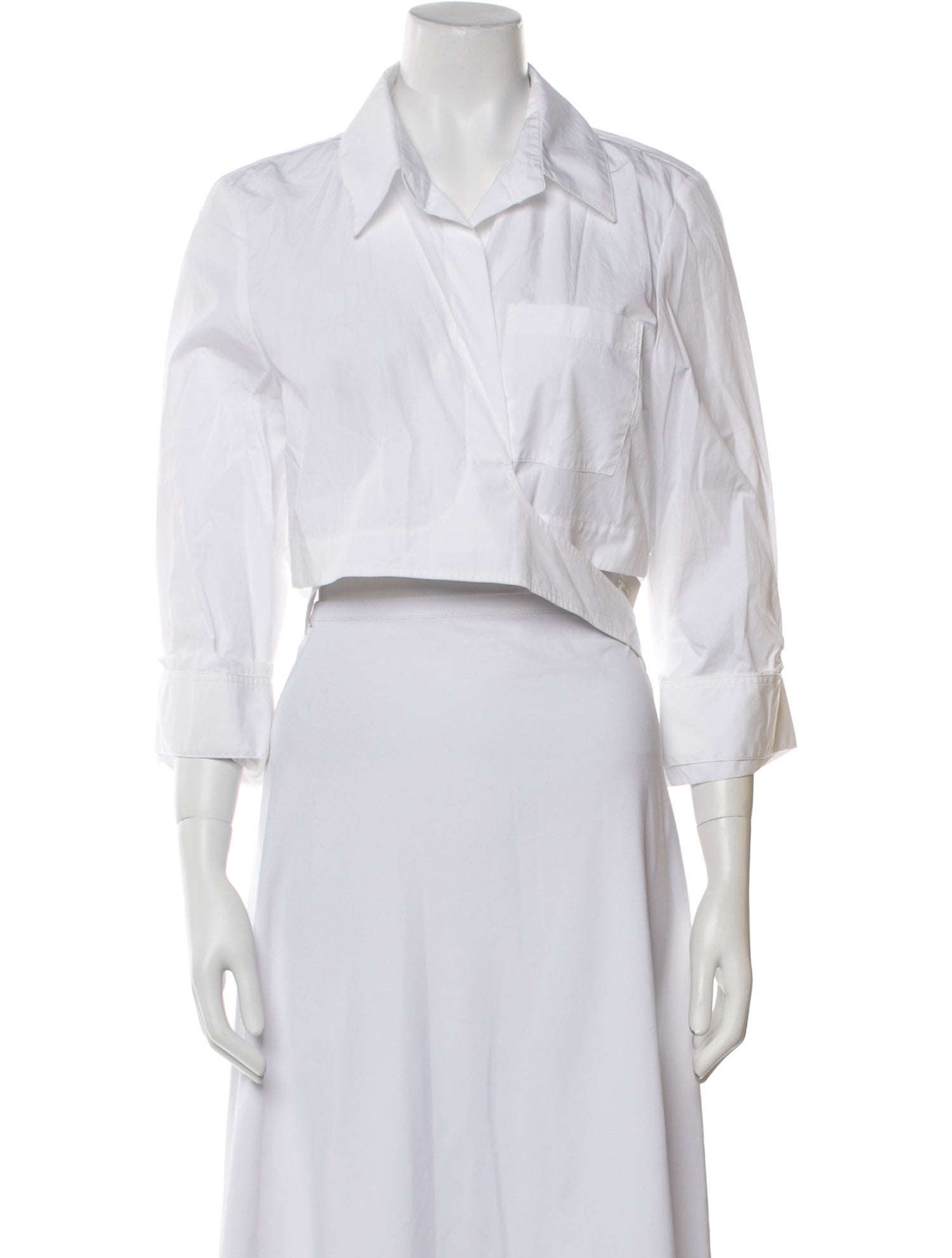 TWP Three-Quarter Sleeve Crop Top w/ Tags