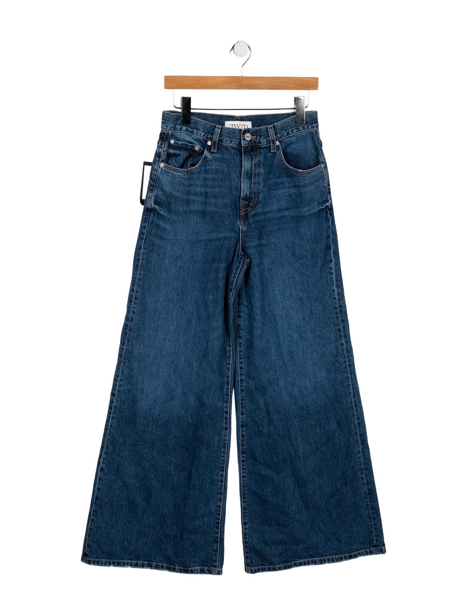 TWP High-Rise Wide Leg Jeans