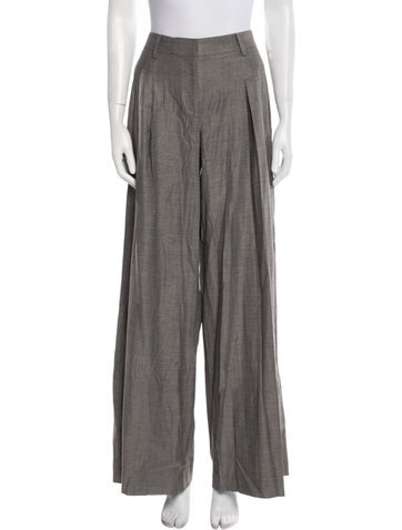 Pre-owned Twp Virgin Wool Wide Leg Pants In Gray