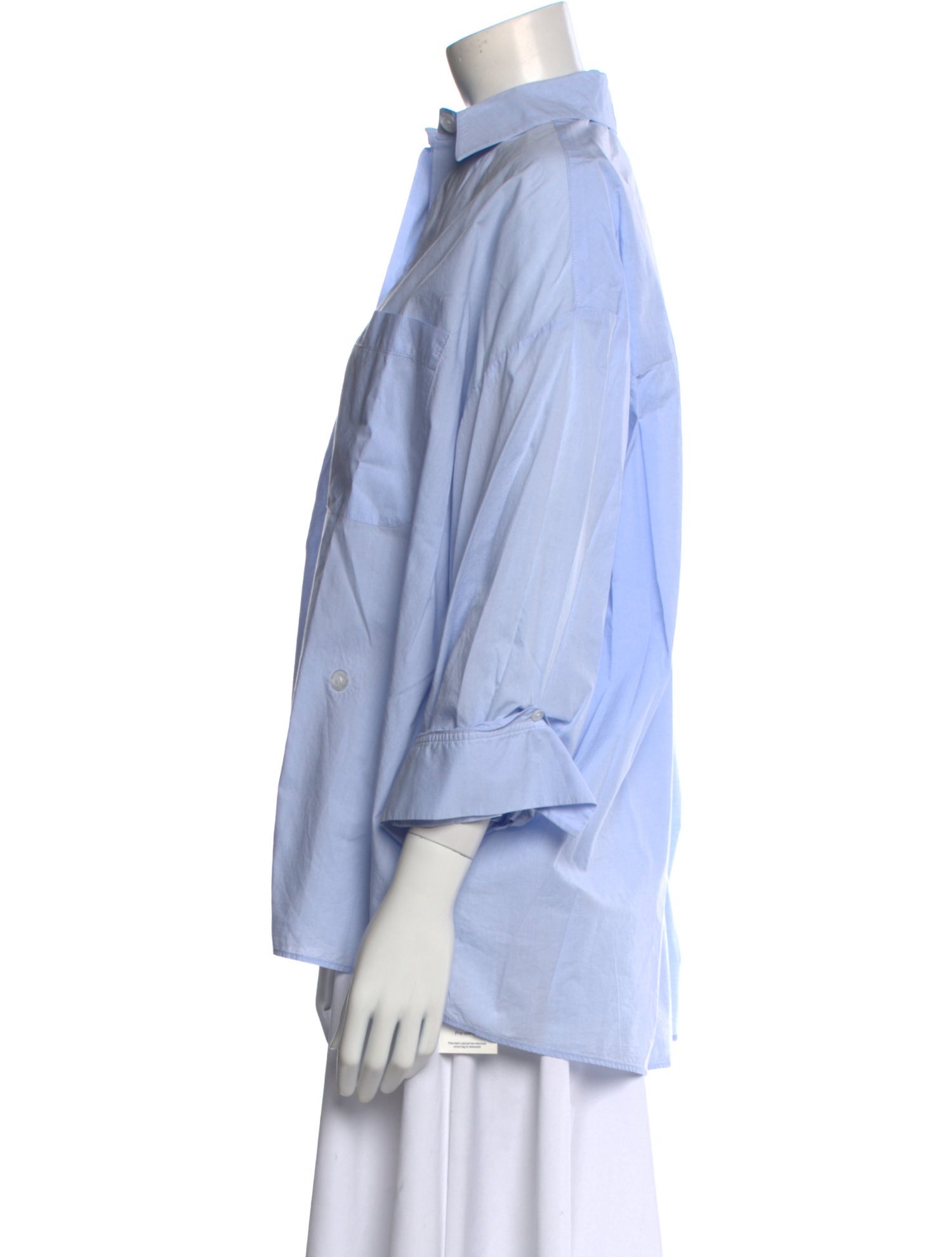 TWP Three-Quarter Sleeve Button-Up Top