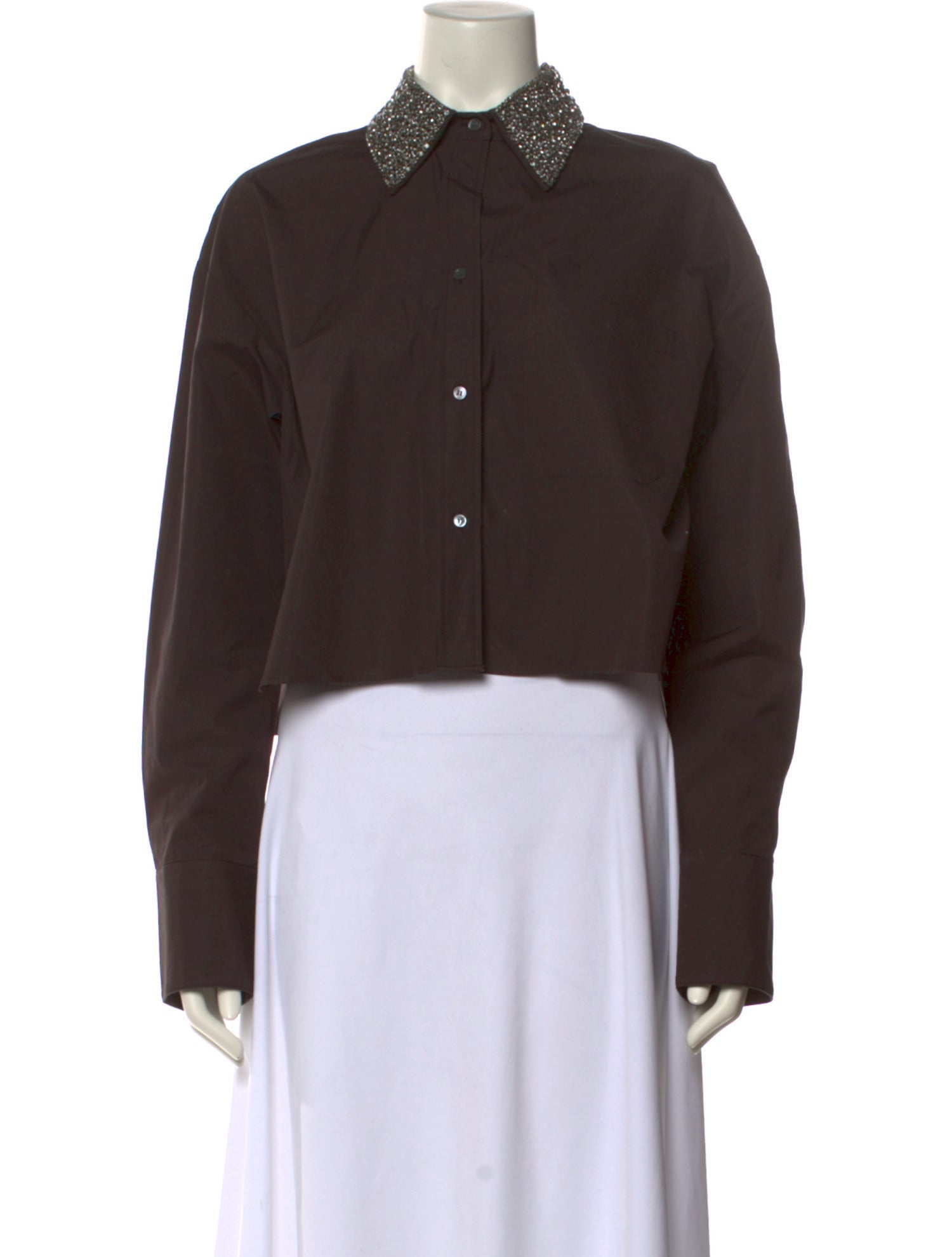 TWP Long Sleeve Crop Top