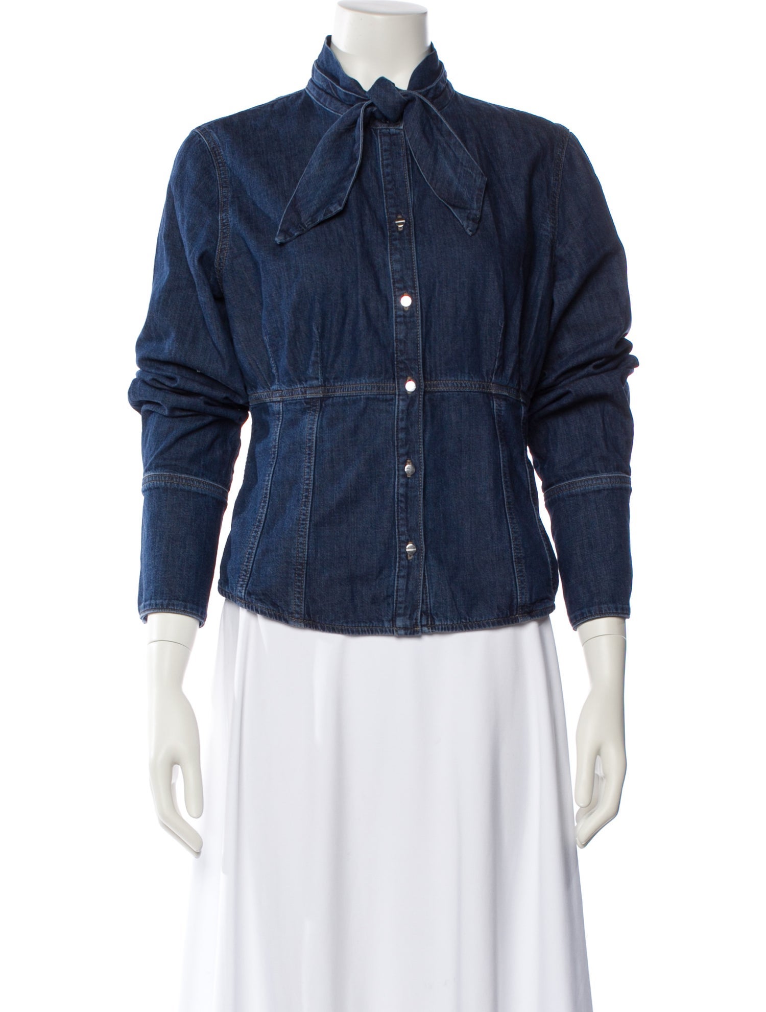 TWP Three-Quarter Sleeve Button-Up Top