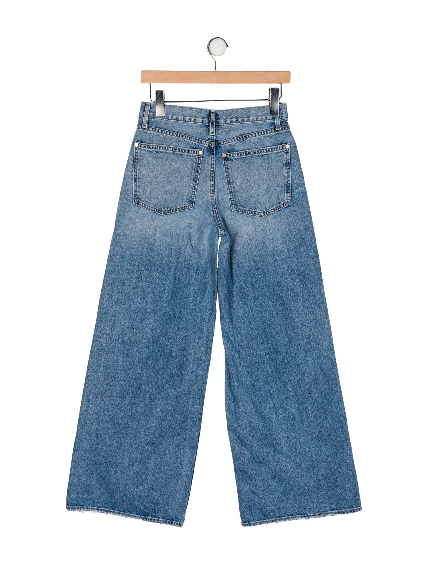TWP Mid-Rise Wide Leg Jeans