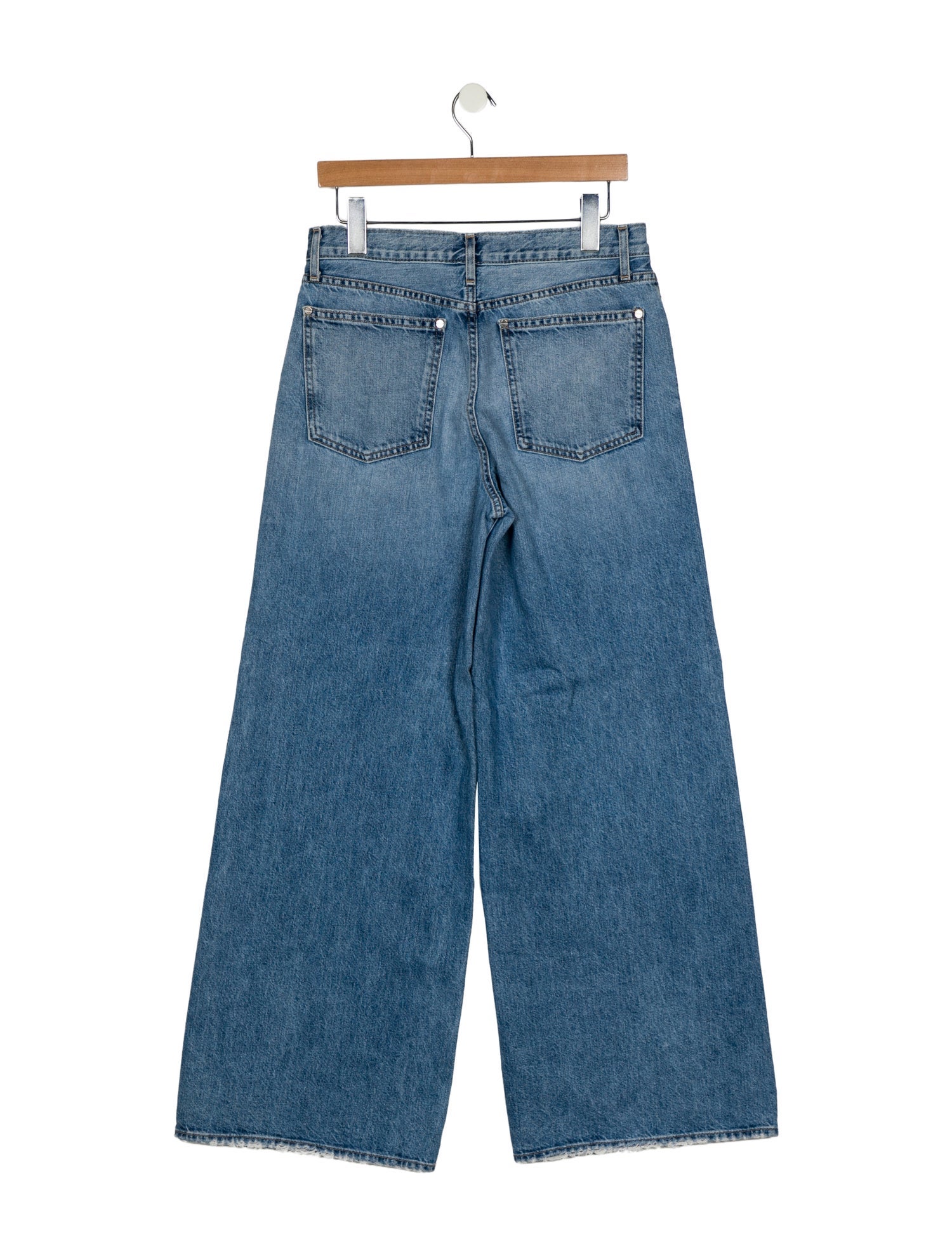 TWP Mid-Rise Wide Leg Jeans