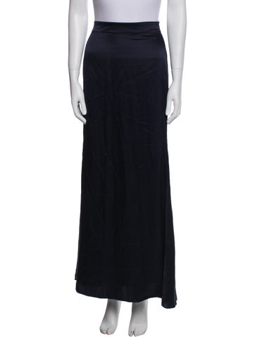 Pre-owned Twp Silk Long Skirt In Blue
