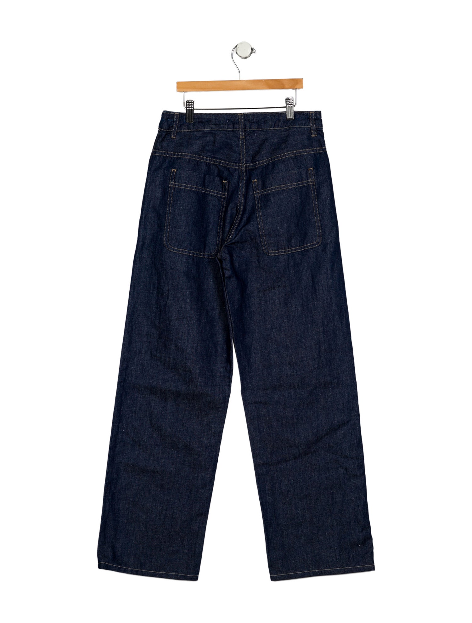 TWP Mid-Rise Wide Leg Jeans
