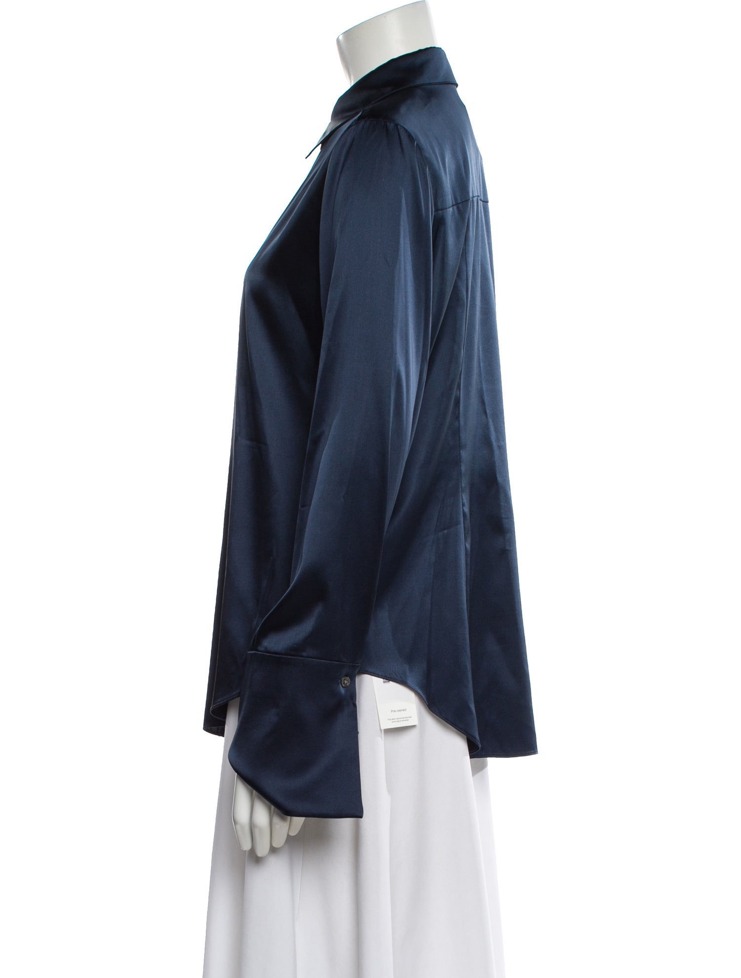 TWP Silk Long Sleeve Top