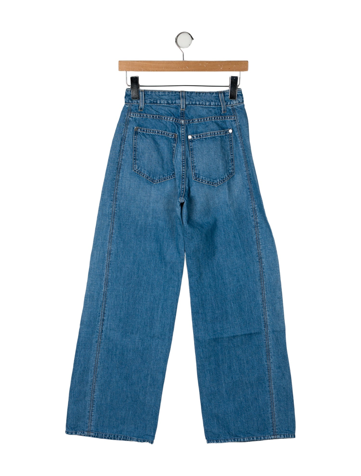 TWP Mid-Rise Wide Leg Jeans
