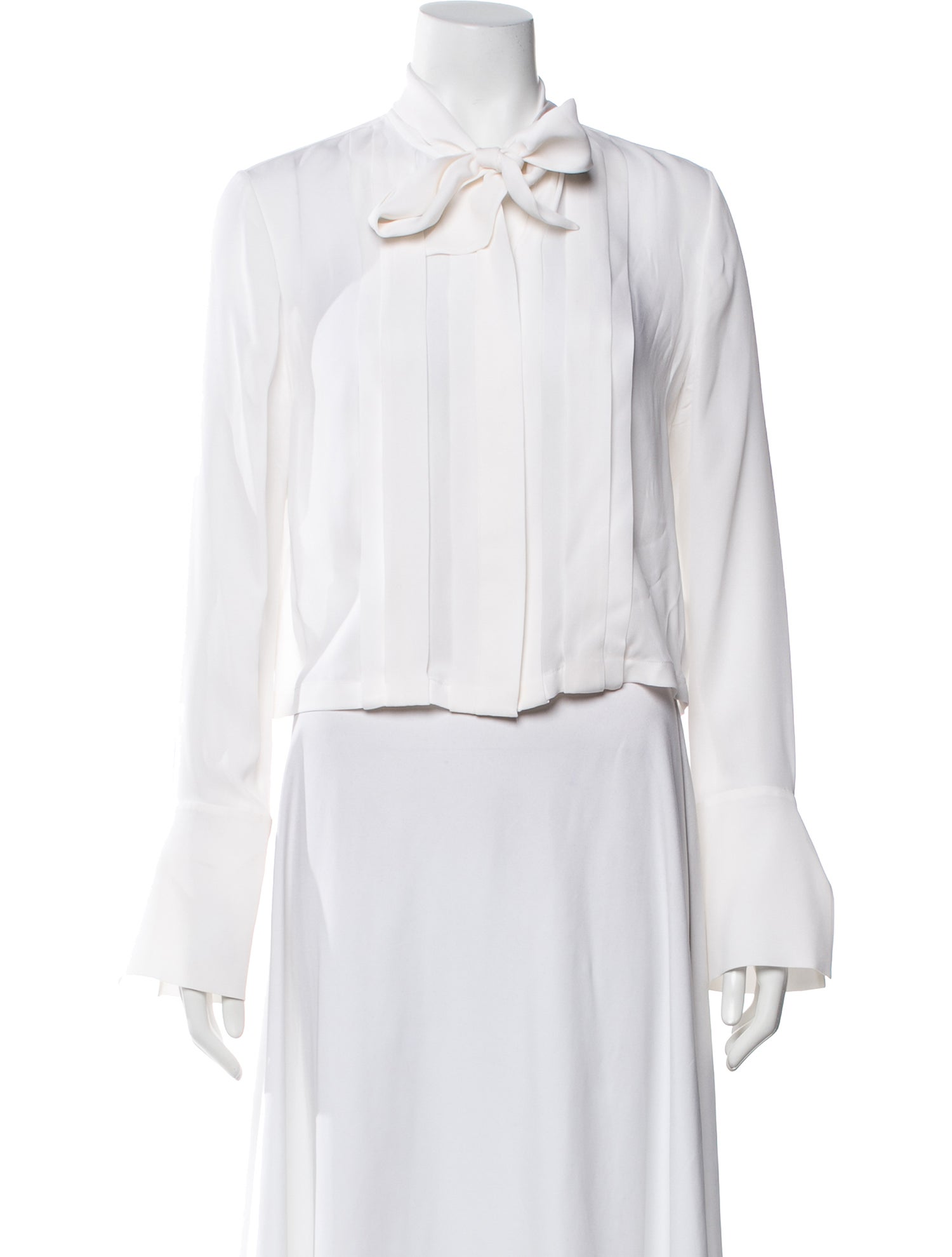 TWP Silk Tie Neck Blouse