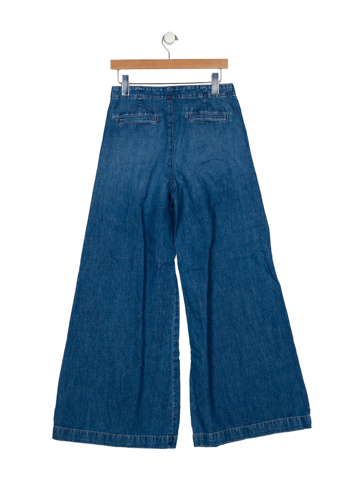 TWP Mid-Rise Wide Leg Jeans