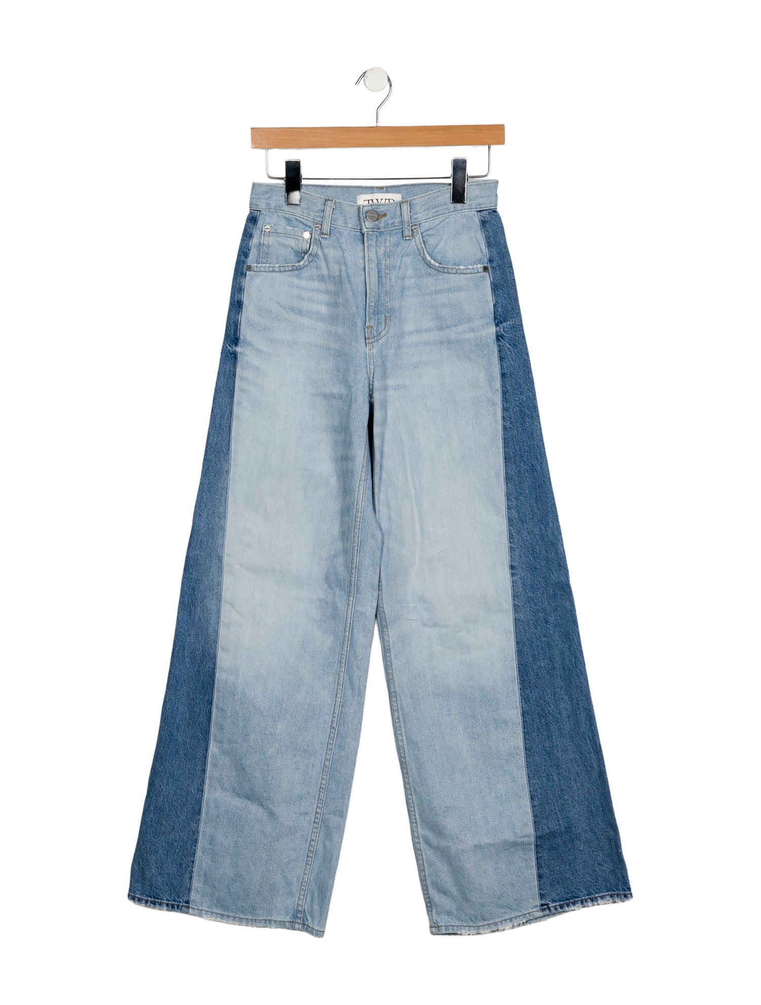 TWP Mid-Rise Wide Leg Jeans