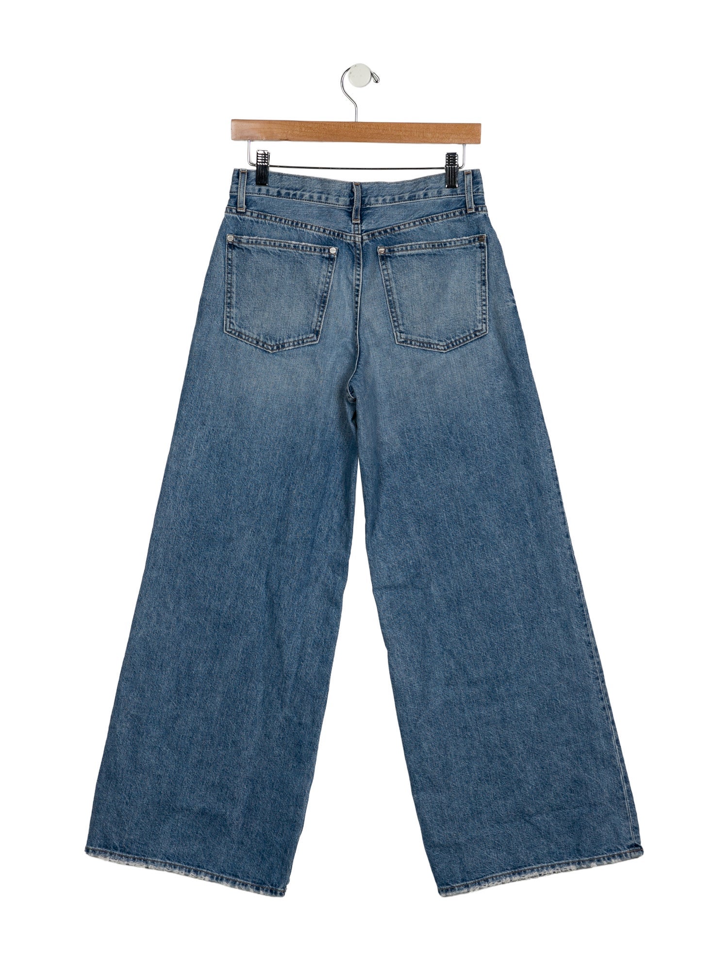 TWP Mid-Rise Wide Leg Jeans