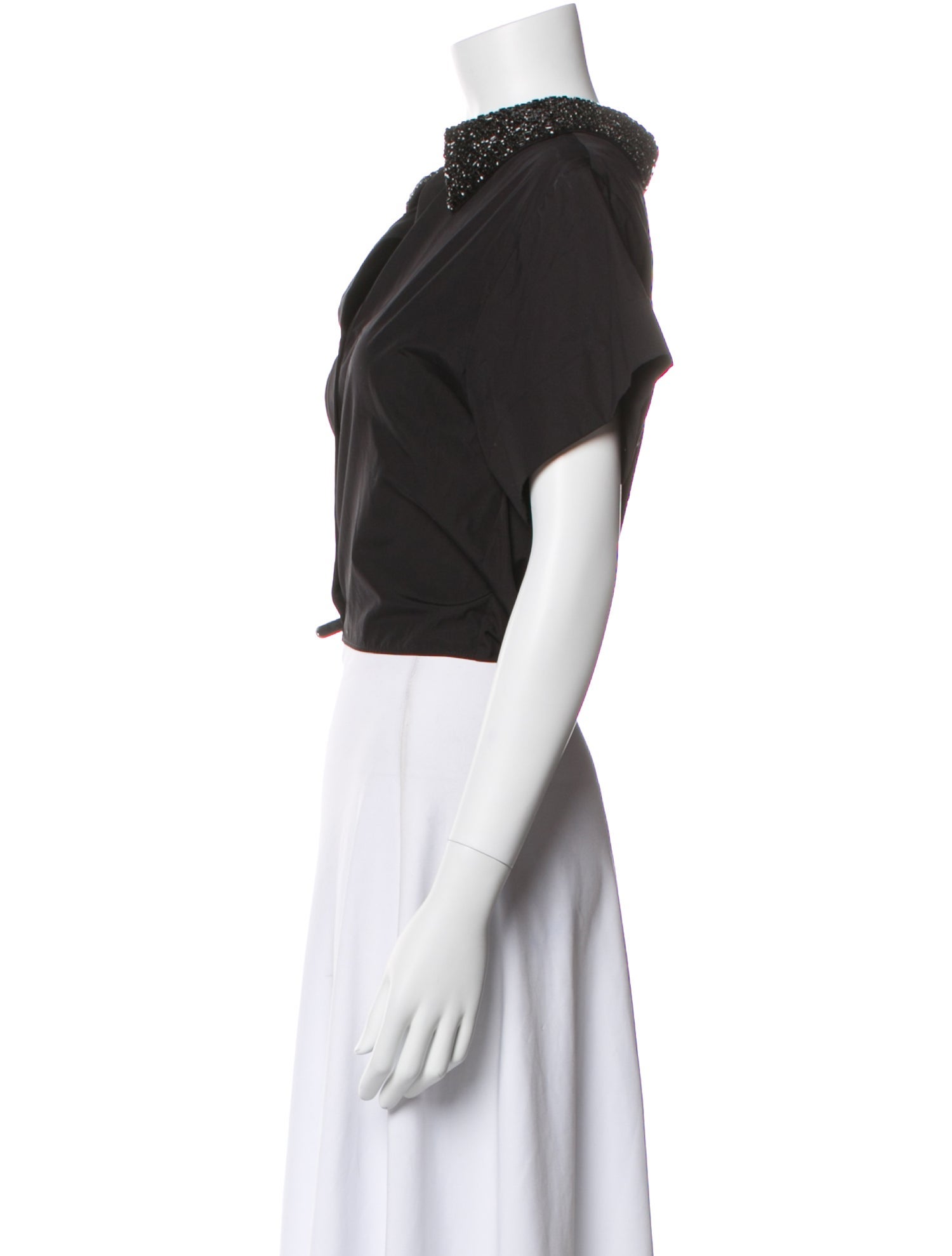 TWP Short Sleeve Button-Up Top