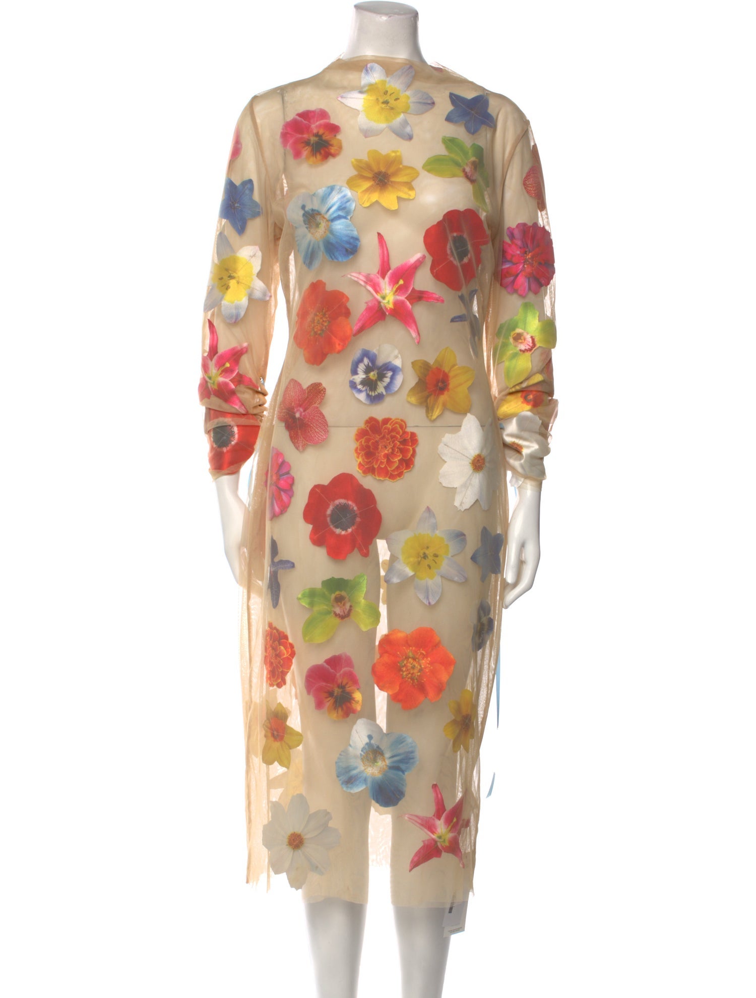 Tyler McGillivary Floral Print Midi Length Dress