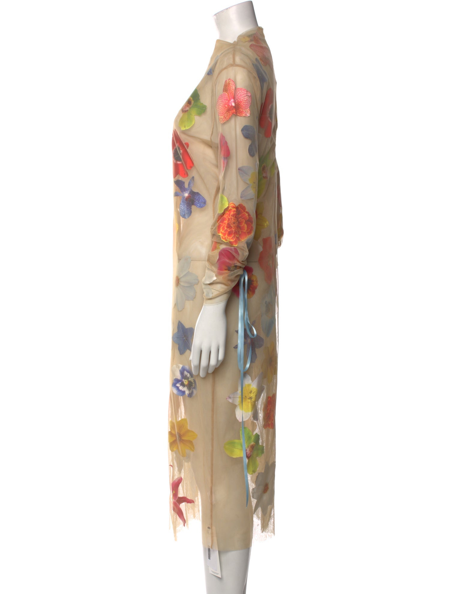 Tyler McGillivary Floral Print Midi Length Dress