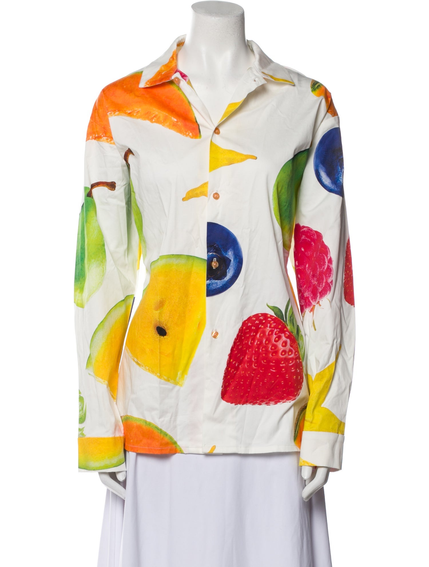 Tyler McGillivary Printed Long Sleeve Button-Up Top