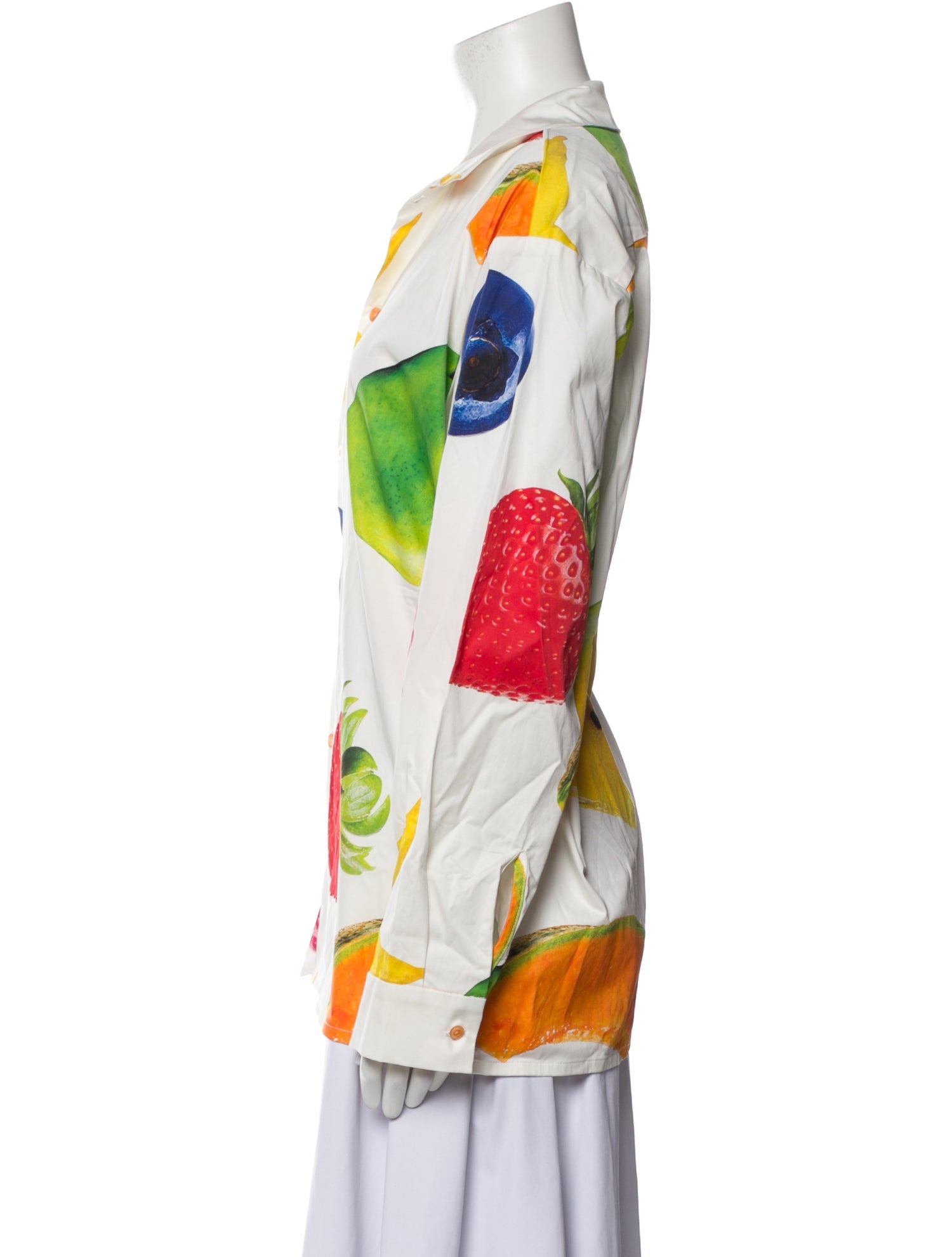 Tyler McGillivary Printed Long Sleeve Button-Up Top