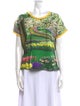 Tyler McGillivary Printed Bateau Neckline T-Shirt