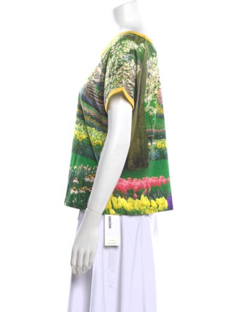 Tyler McGillivary Printed Bateau Neckline T-Shirt