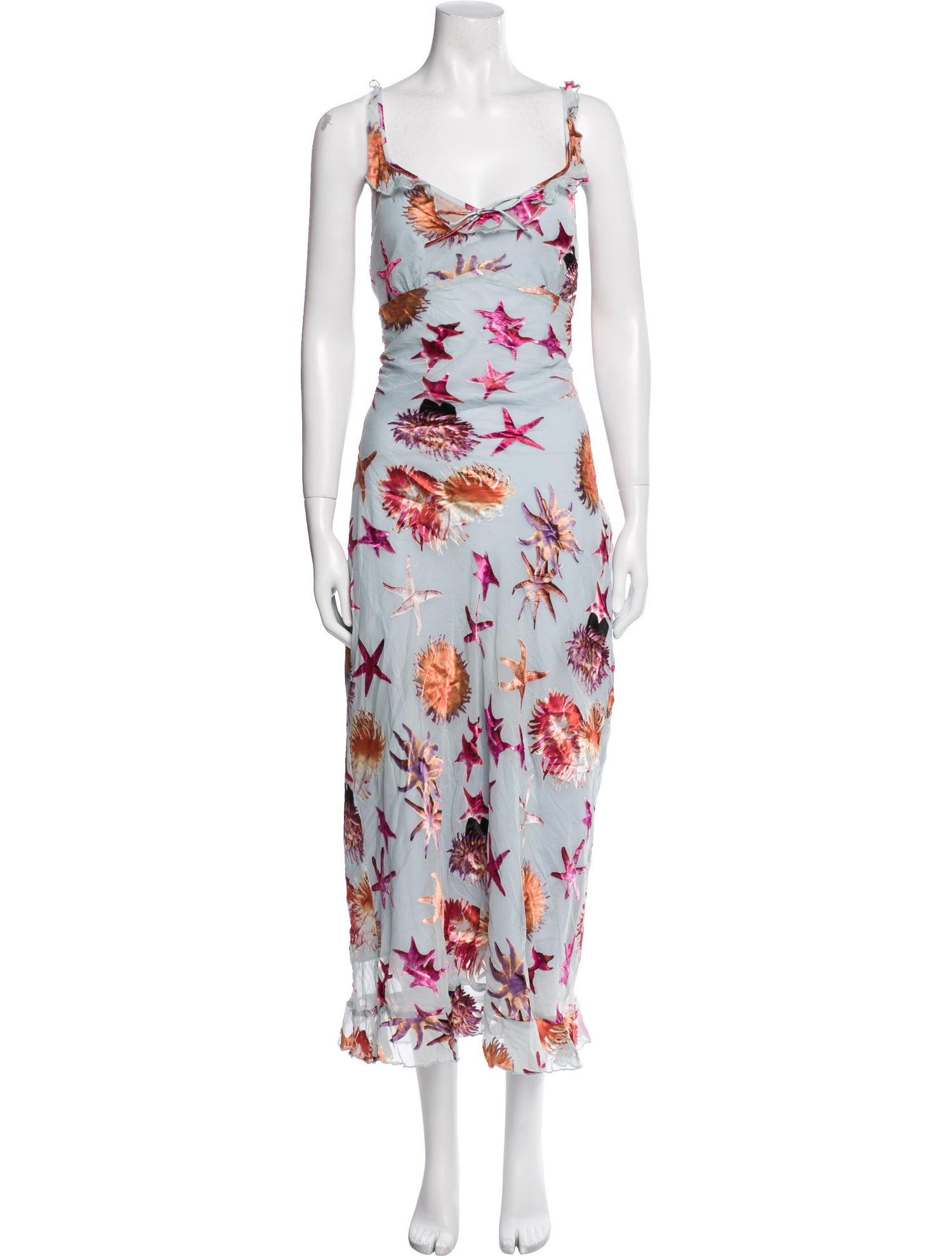 Tyler McGillivary Floral Print Long Dress w/ Tags