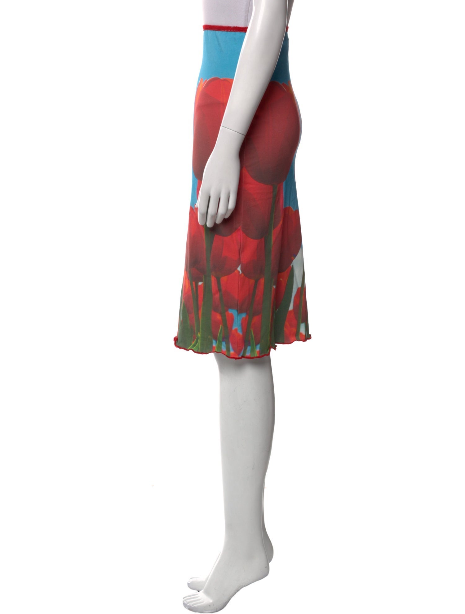 Tyler McGillivary Floral Print Knee-Length Skirt