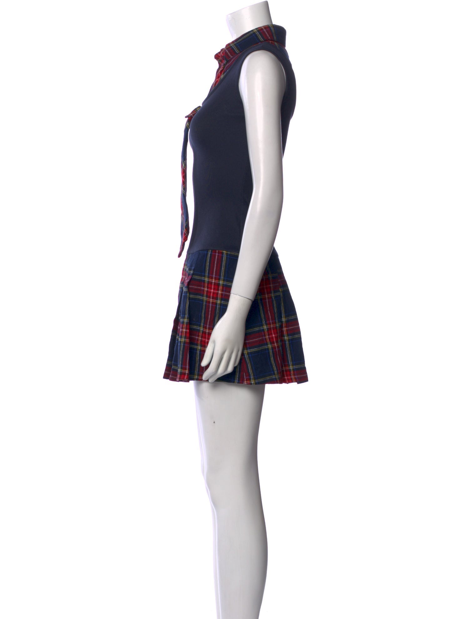 Tyler McGillivary Plaid Print Mini Dress w/ Tags