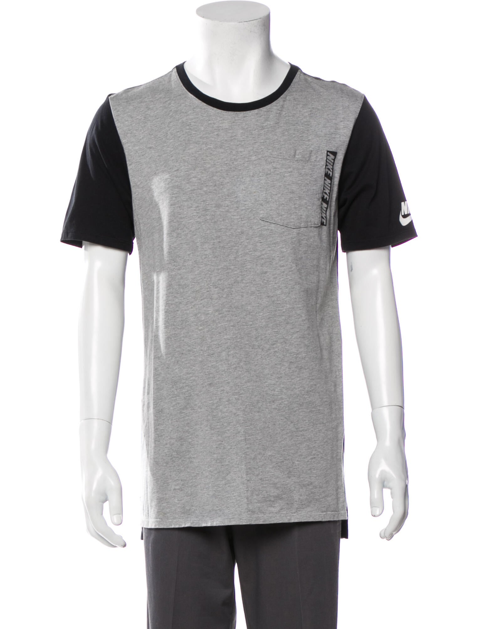 Nike Colorblock Pattern Scoop Neck T-Shirt