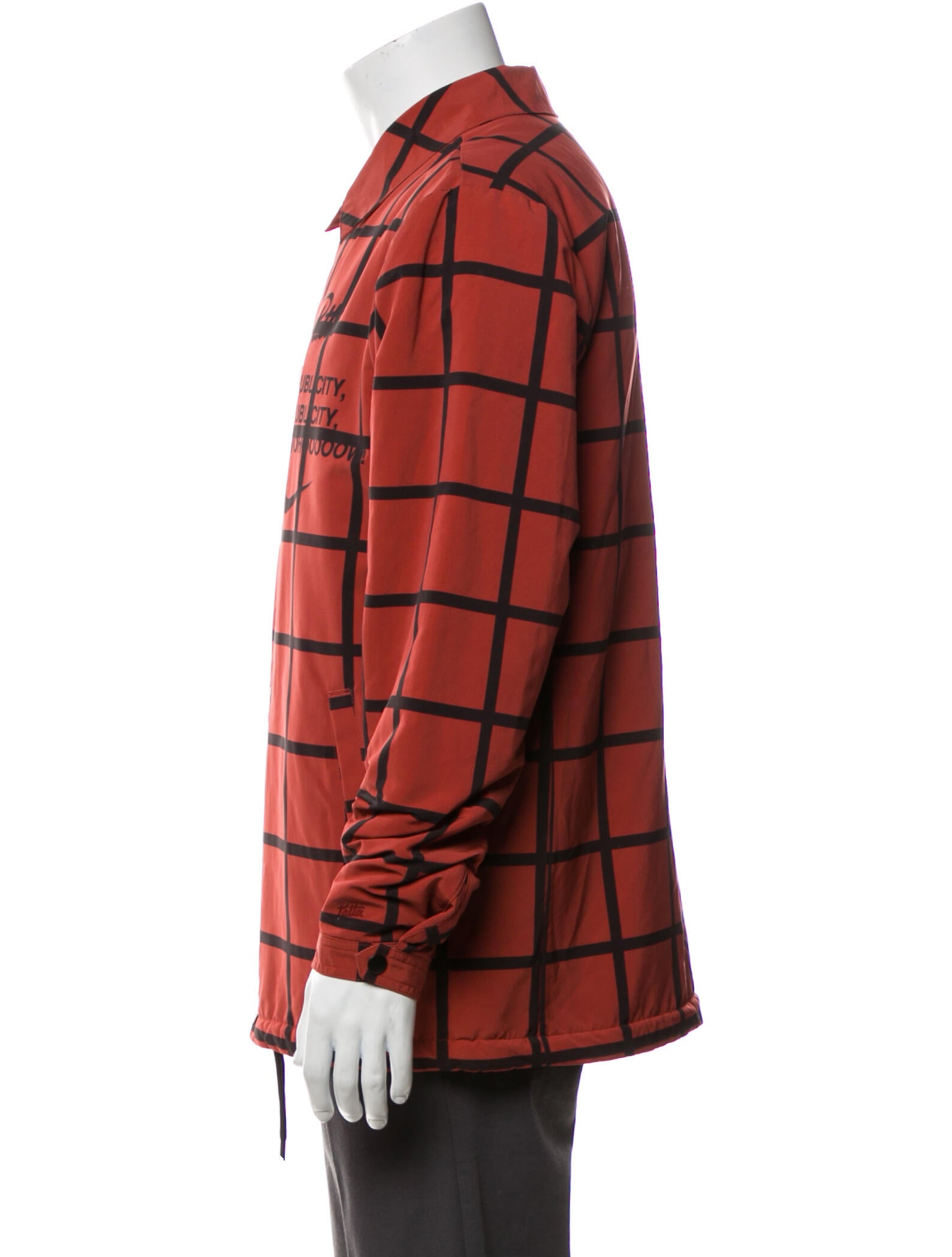 Nike x Patta Reversible Coaches Plaid Print Plaid Print Jacket w/ Tags