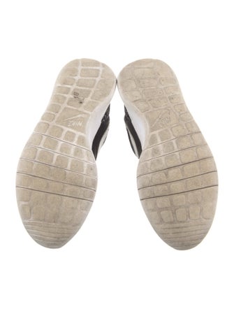 Nike Printed Leather Trim Embellishment Athletic Sneakers