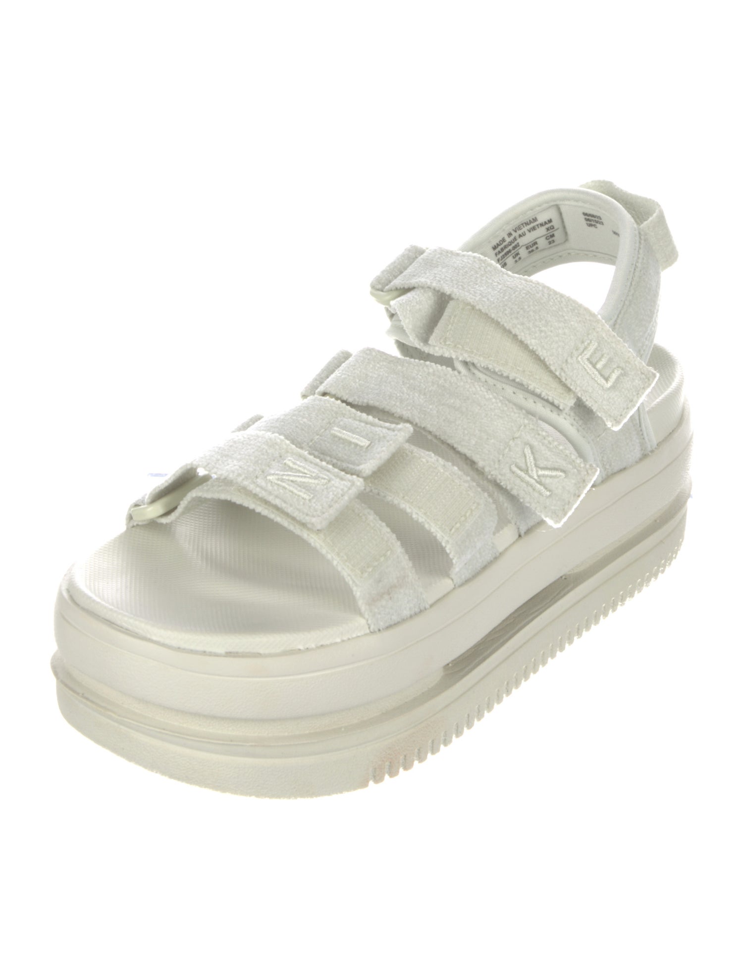 nike sandals with matching bag