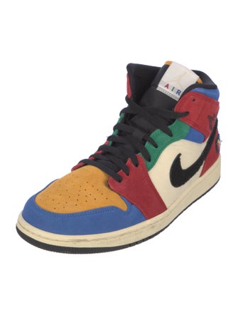 Jordan Jordan 1 Mid SE Fearless Blue the Great Athletic Sneakers