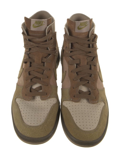 Nike Leather Colorblock Pattern Sneakers