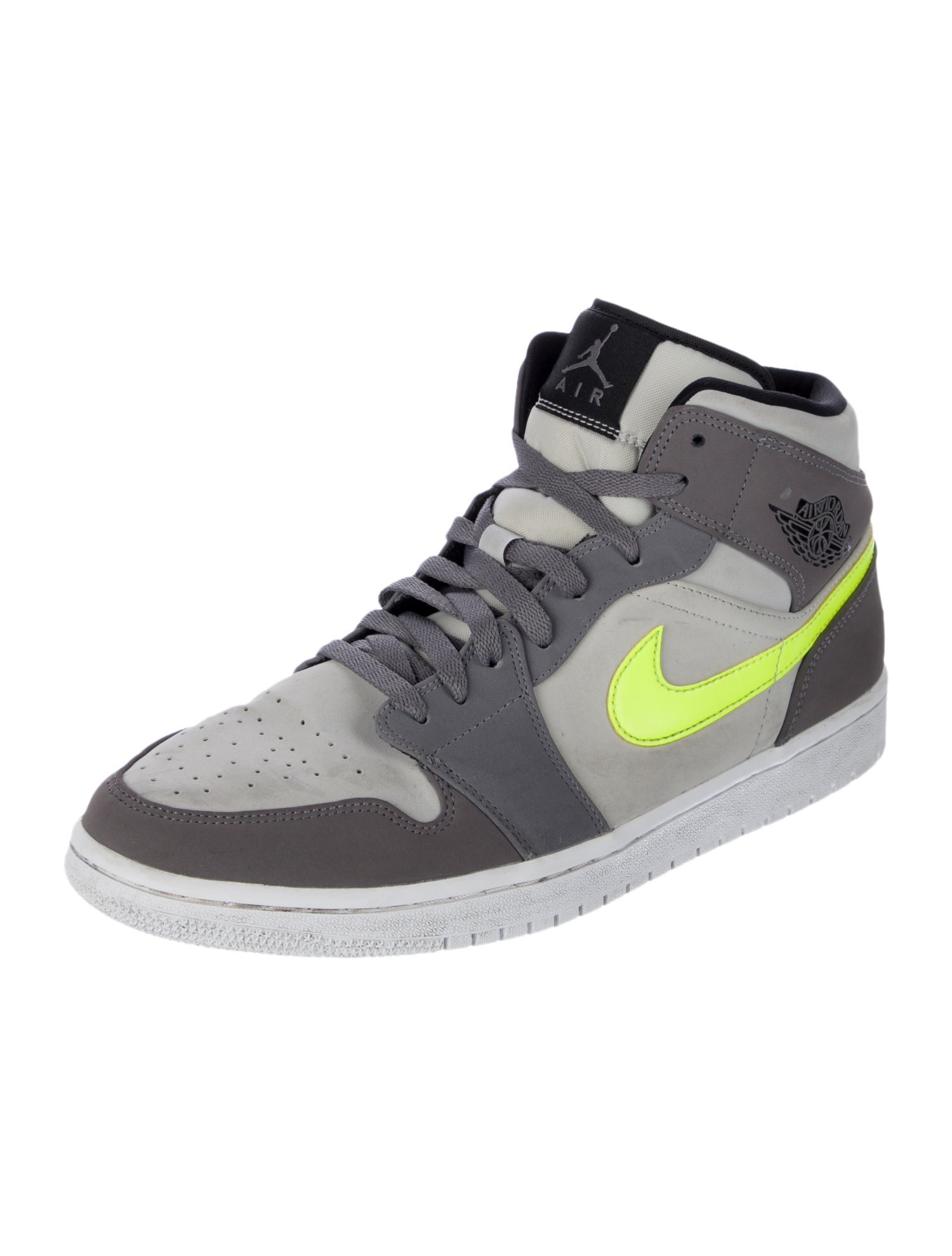 Nike Leather Colorblock Pattern Sneakers