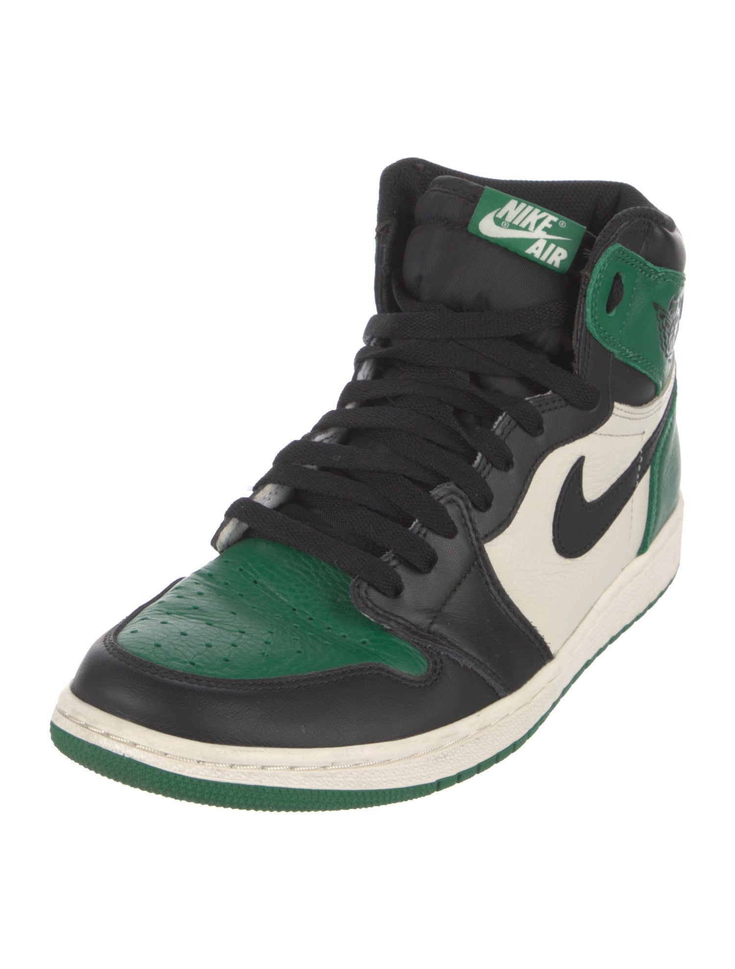 Nike Leather Colorblock Pattern Sneakers