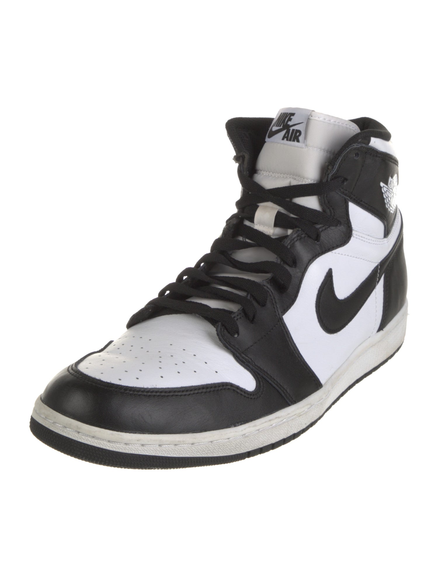 Nike Leather Colorblock Pattern Sneakers
