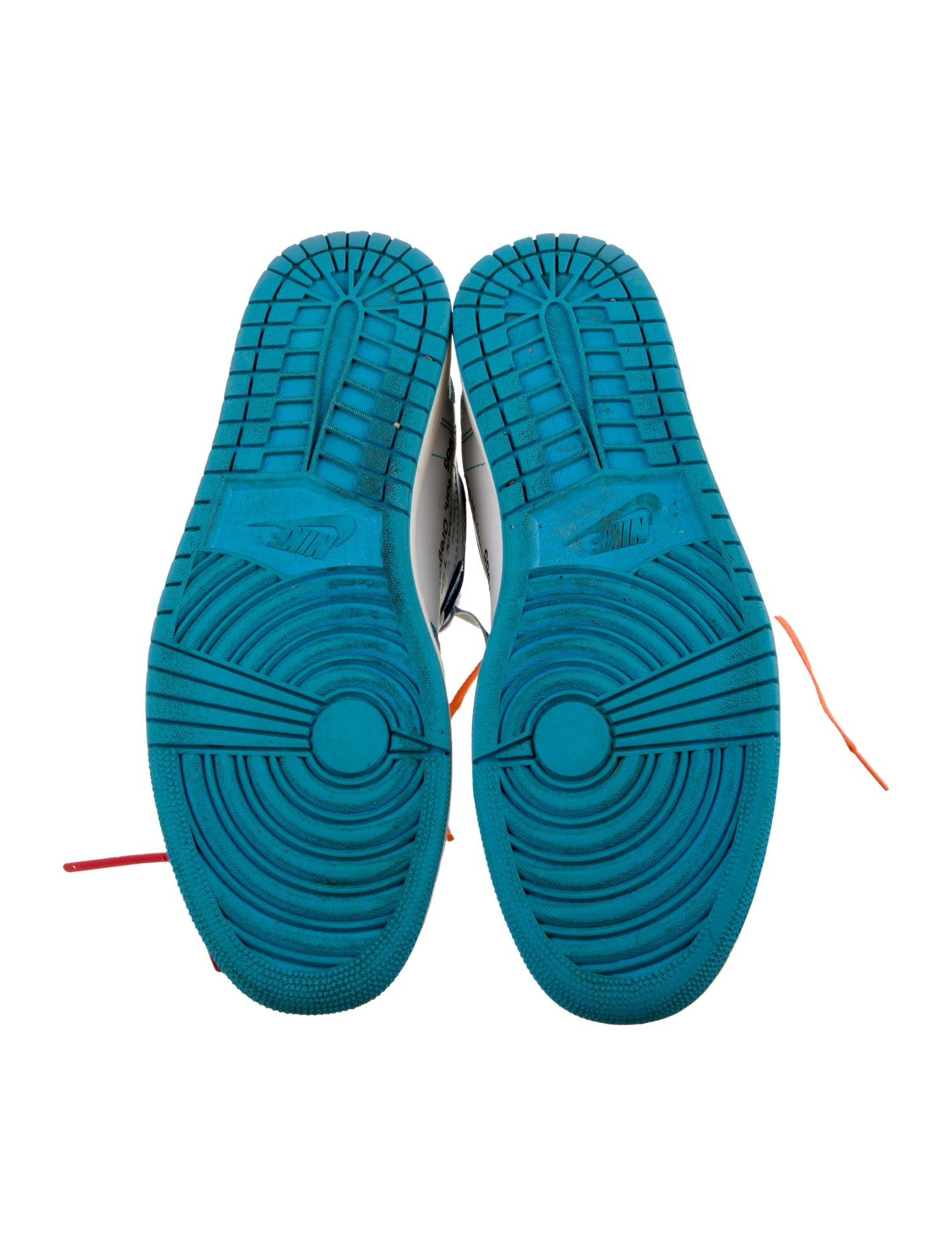 Off-White x Nike 1 Retro High University Blue Sneakers