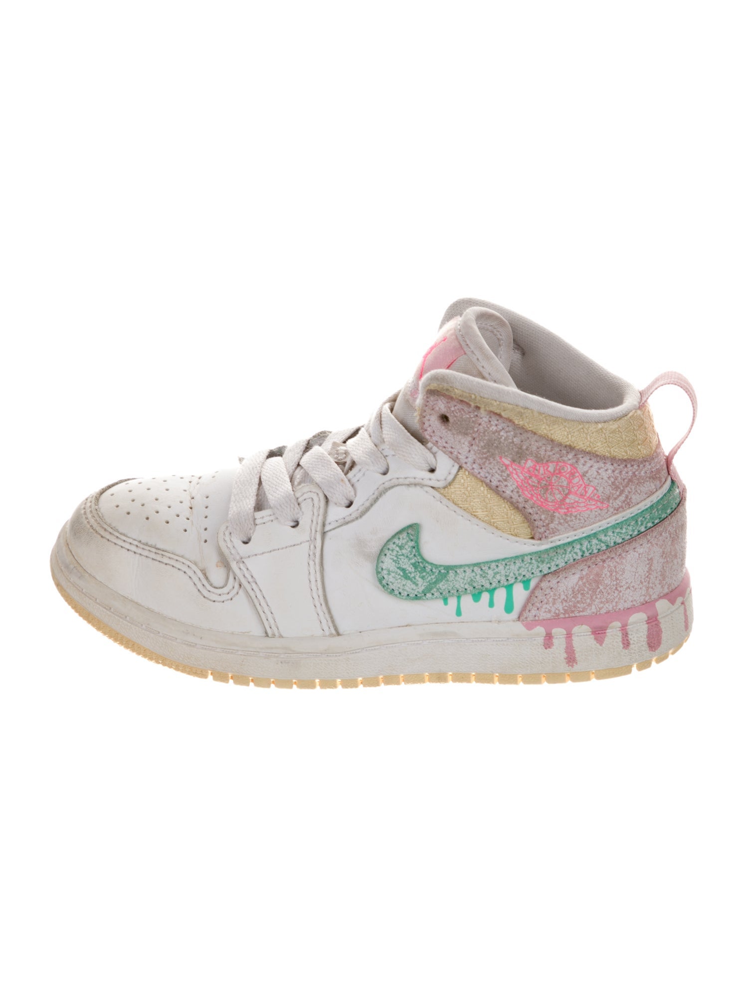 Jordan Kids' 1 Mid SE PS 'Ice Cream' Sneakers