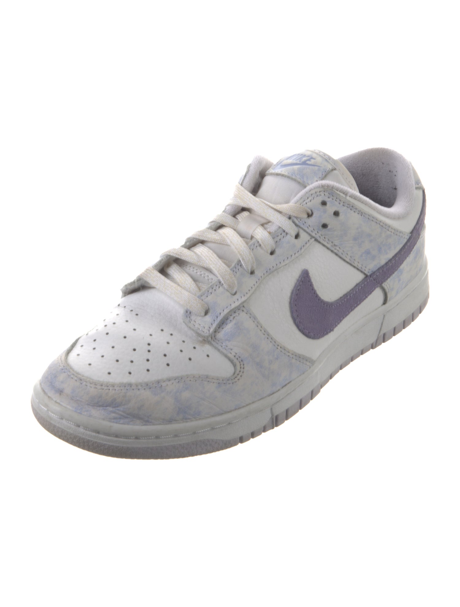 Nike Leather Colorblock Pattern Athletic Sneakers