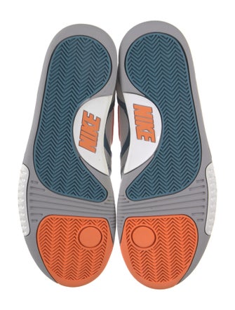 Nike Leather Colorblock Pattern Athletic Sneakers