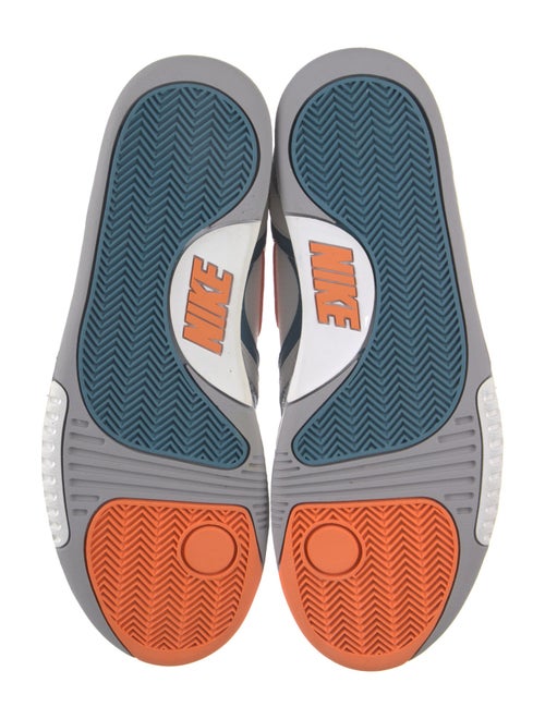 Nike Leather Colorblock Pattern Athletic Sneakers