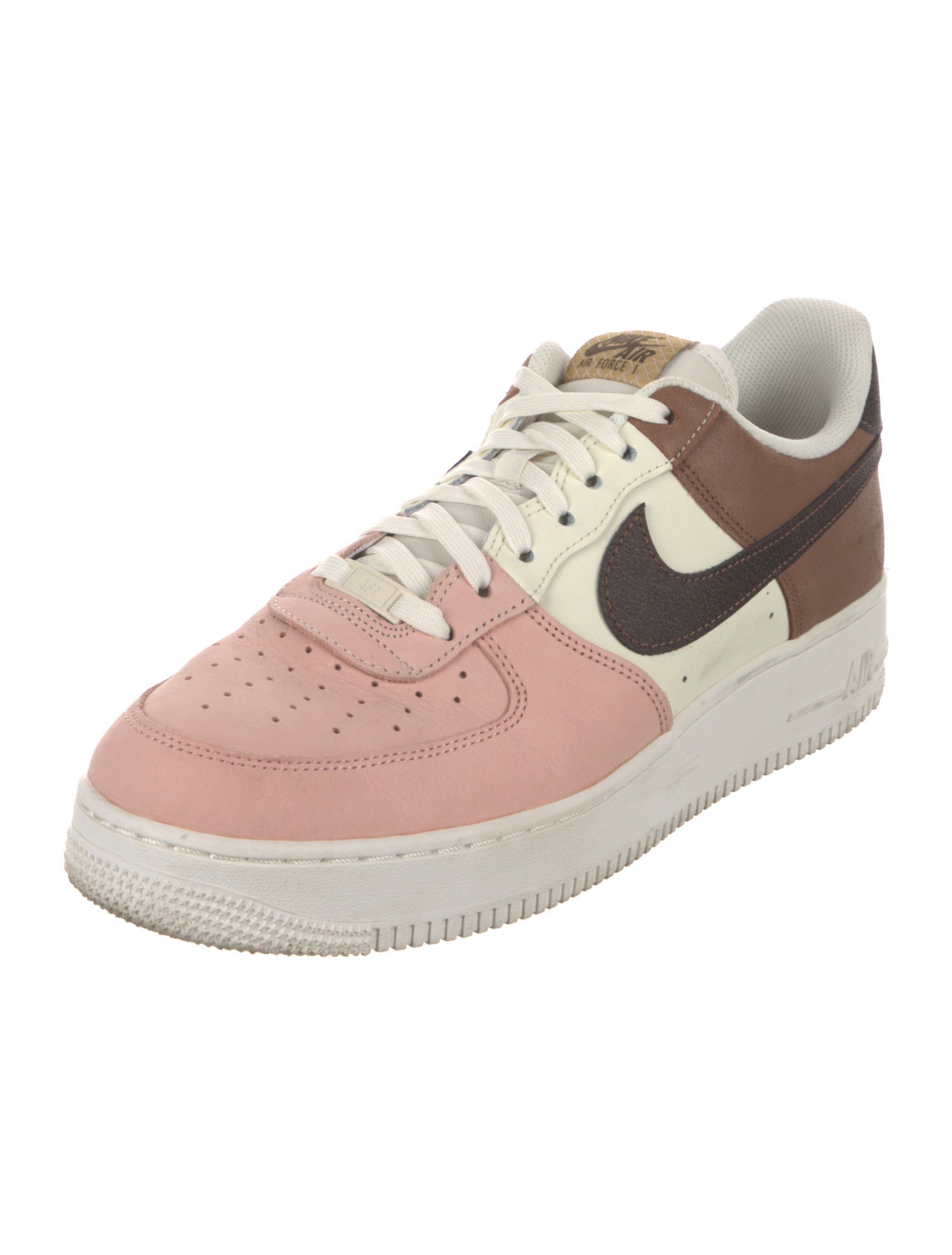 Nike Leather Colorblock Pattern Sneakers