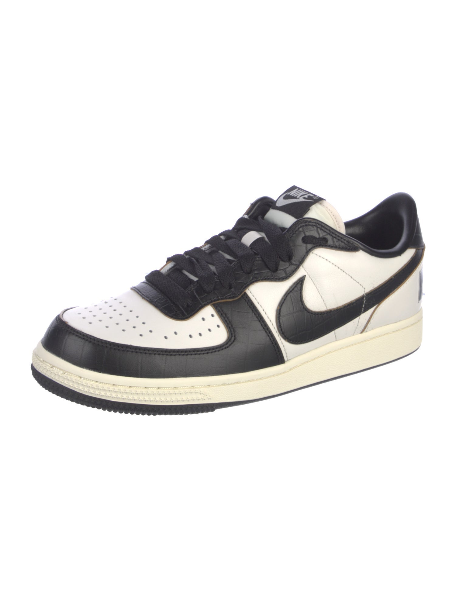 Nike Leather Colorblock Pattern Sneakers