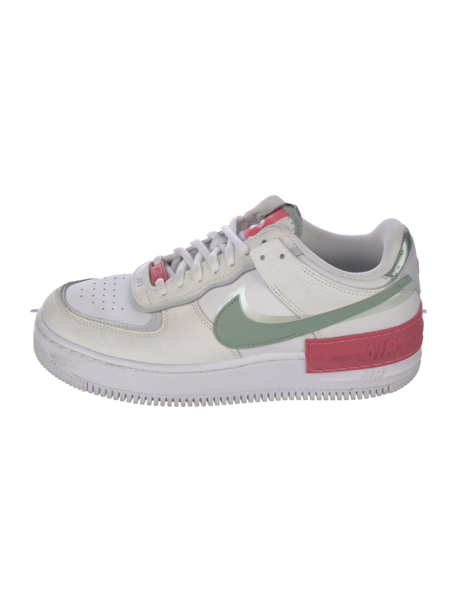 Nike Leather Colorblock Pattern Sneakers