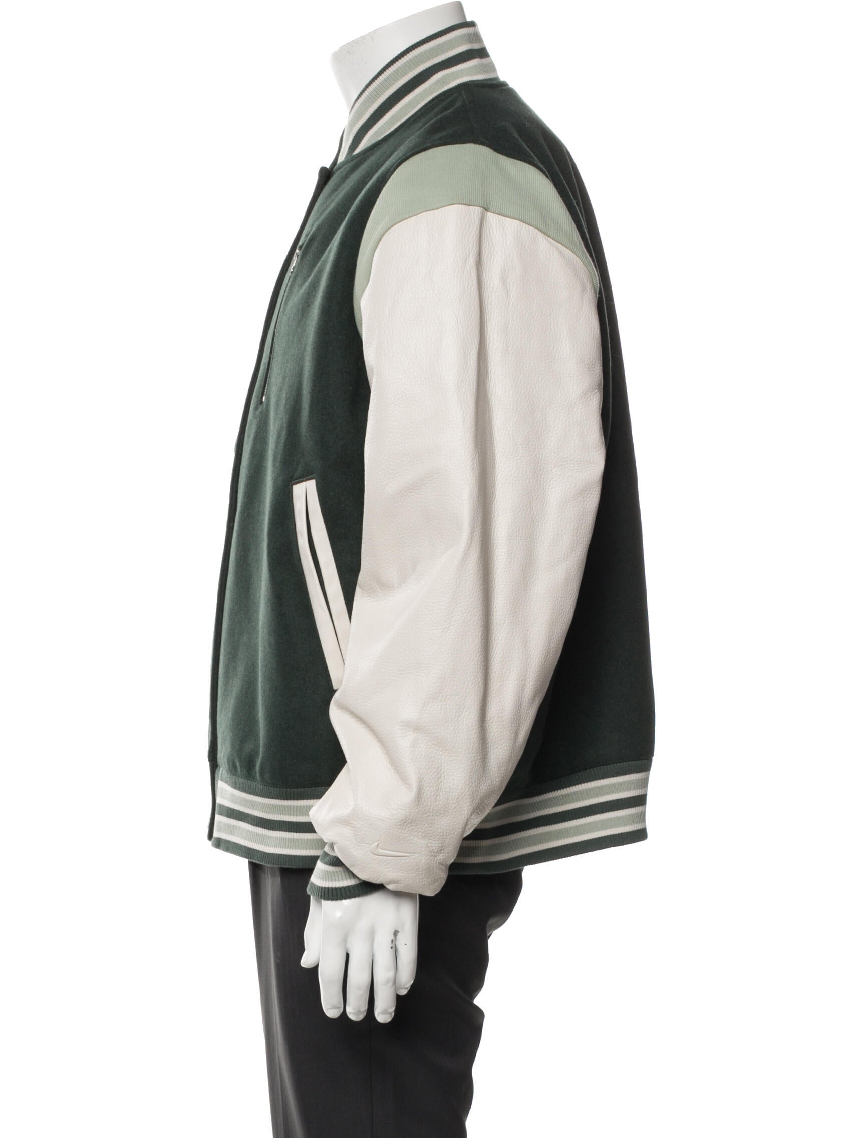 Nike Wool Striped Varsity Jacket