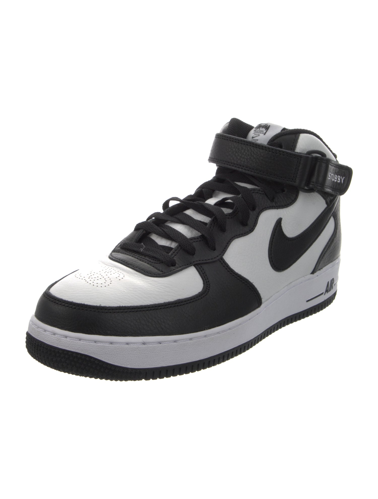 Stüssy x Nike Leather Colorblock Pattern Sneakers