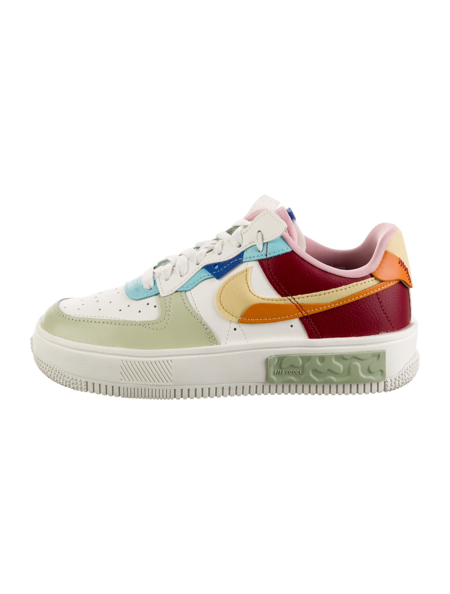 Nike Leather Printed Athletic Sneakers
