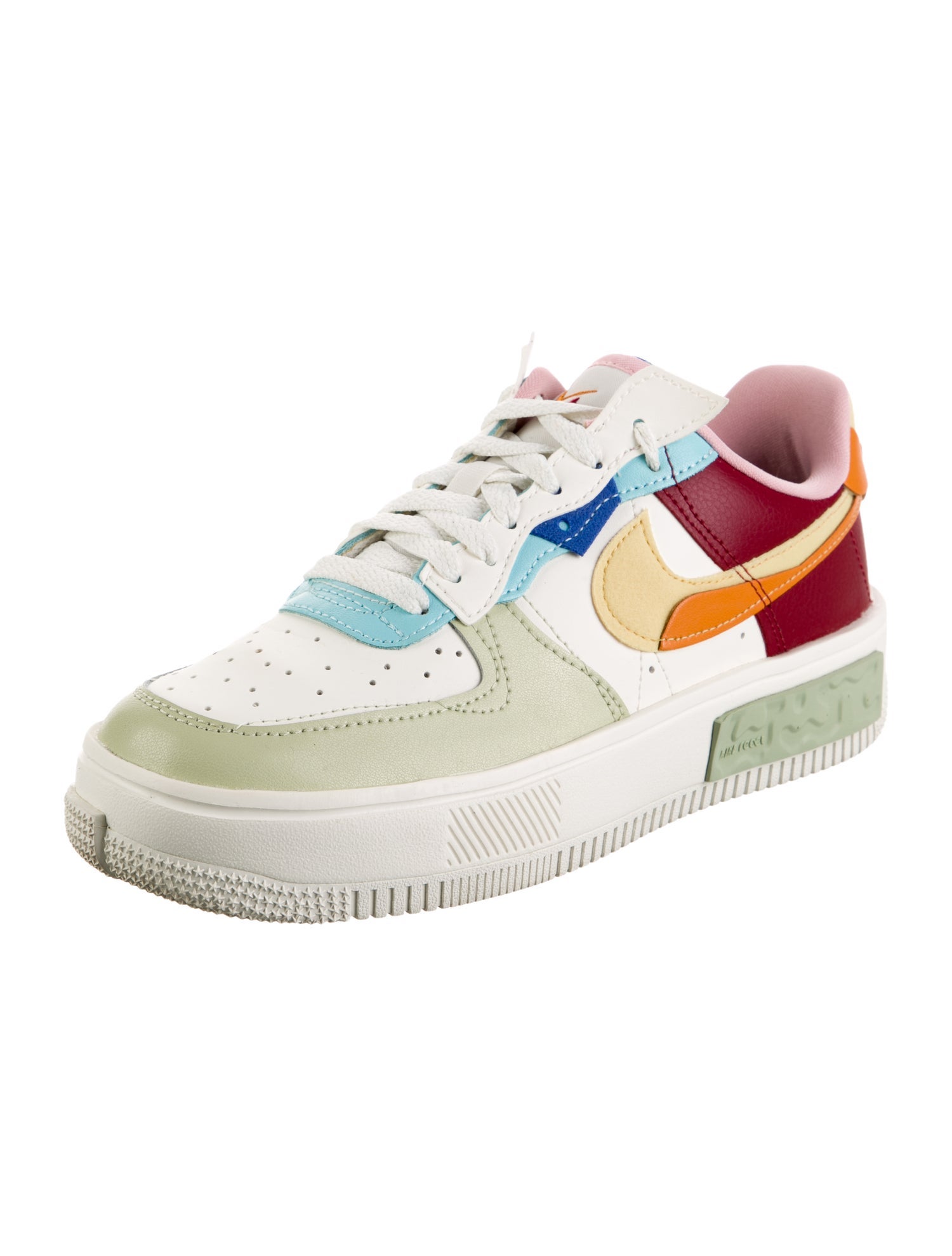 Nike Leather Printed Athletic Sneakers